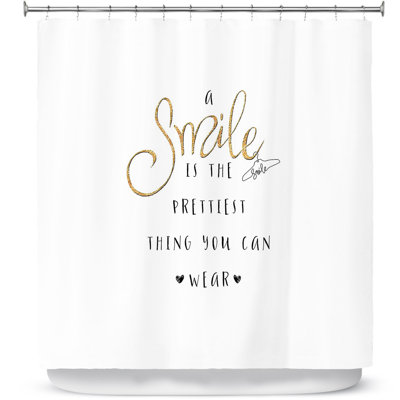Rideau de douche simple sparkle sourire Luker