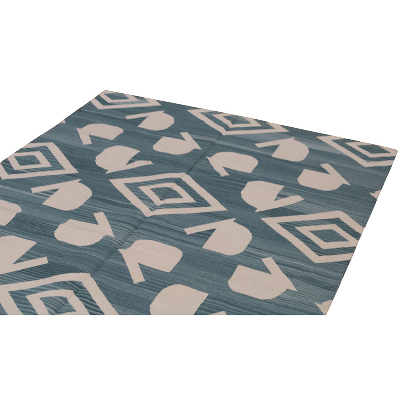 Flatweave Wool Geometric Indoor Rug