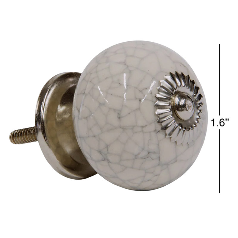 Crackle Oversized 1 5/8" Diameter Round Knob Multipack