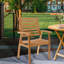 Kasandra Outdoor Teak Dining Armchair