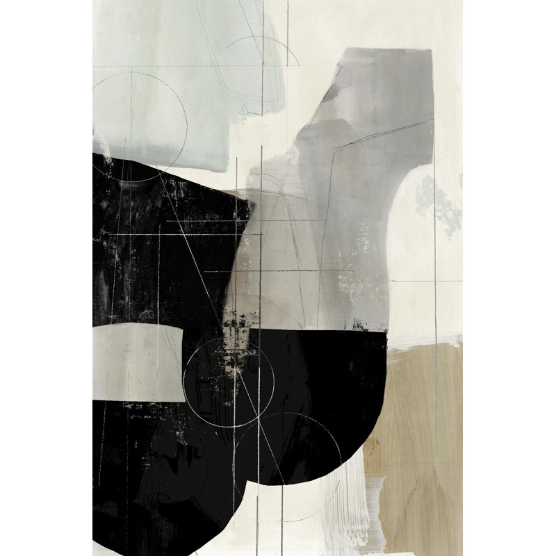 «Jet Black I», reproduction d'art sur toile géante, H 84 po x l 54 po x P 1,5 po