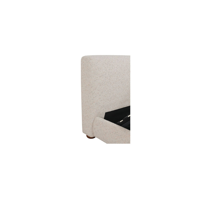 Beau King Storage Bed Speckled Light Grey, Gray, King