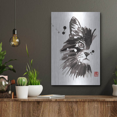 Luxe en métal «Half Cat» par Pechane, paroi en métal «Half Cat» par Pechane