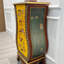 Commode d'appoint vintage avec 5 tiroirs peinte à la main