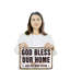 «God Bless Our Home Street» - enseigne en plastique 11 po x 17 po-119530225