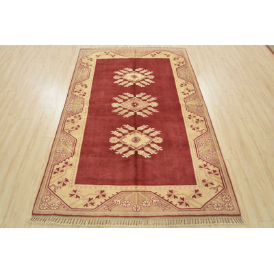 One-of-a-Kind 5'4'' X 7'9'' Wool Area Rug in Red