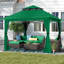 Pavillon de jardin MASTERCANOPY avec murs grillagés et toit ventilé-134442160-61086847