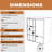 60" W x 72" H Single Sliding Frameless Shower Door-84294516
