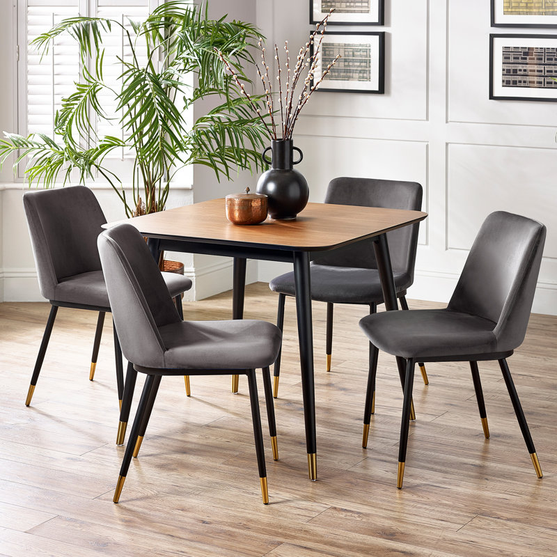 Gerson 4 - Person Dining Set, Gray