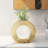 Aluminum Vase with Circular Cut-Out Design and Textured Surface.-1477248868-1477248867