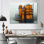 Impression d'art mural jaune et gris Urban Oasis Factories I - Factories