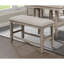 Banc rembourré en mélange de lin Rosembert-1711396895