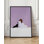 Morning Stretch - Femme minimaliste et chat, reproduction d'art