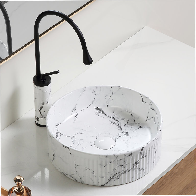 Round Sink, Vessel Sink For Bathroom