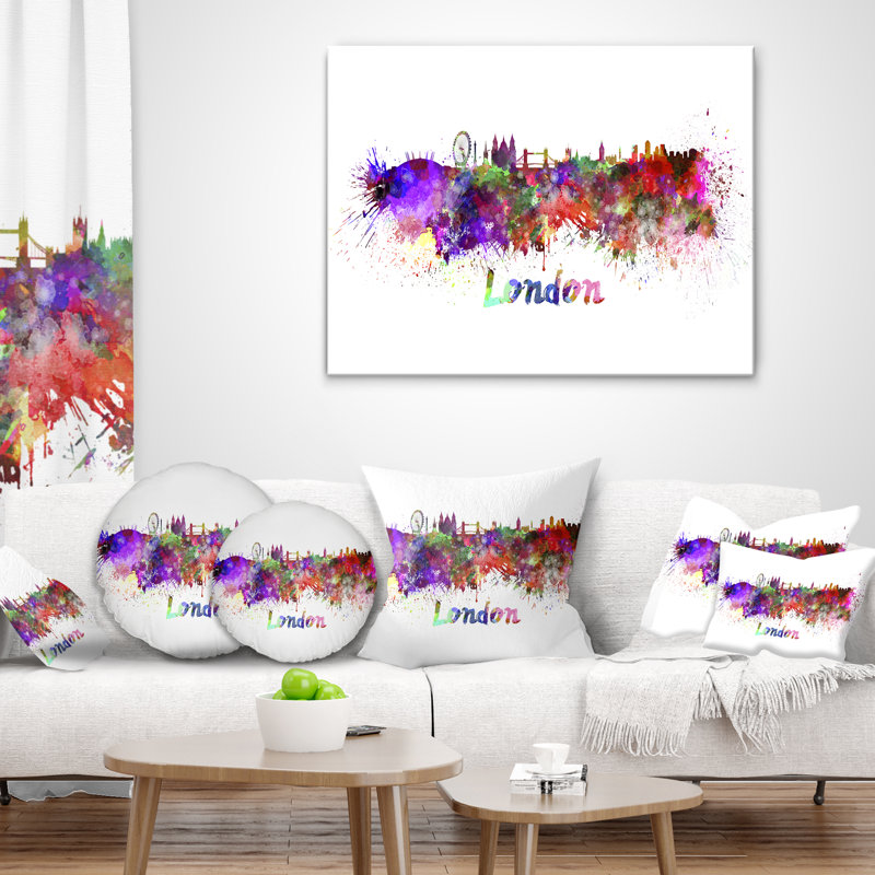Coussin lombaire de londres cityscape
