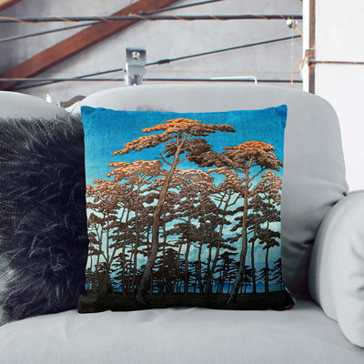Autumn Woodland Square Throw Cushion