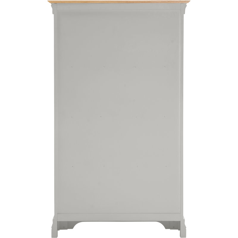 Adaleya 150cm H x 89cm W Bookcase, Grey
