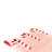 Reversible Candy Cane Scallop Provence Stocking