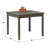 Square Acacia Solid Wood Outdoor Dining Table Yes , 35 " W 35 " D