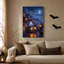 Art mural blanc sur toile, "White Ghost Drive"-58644