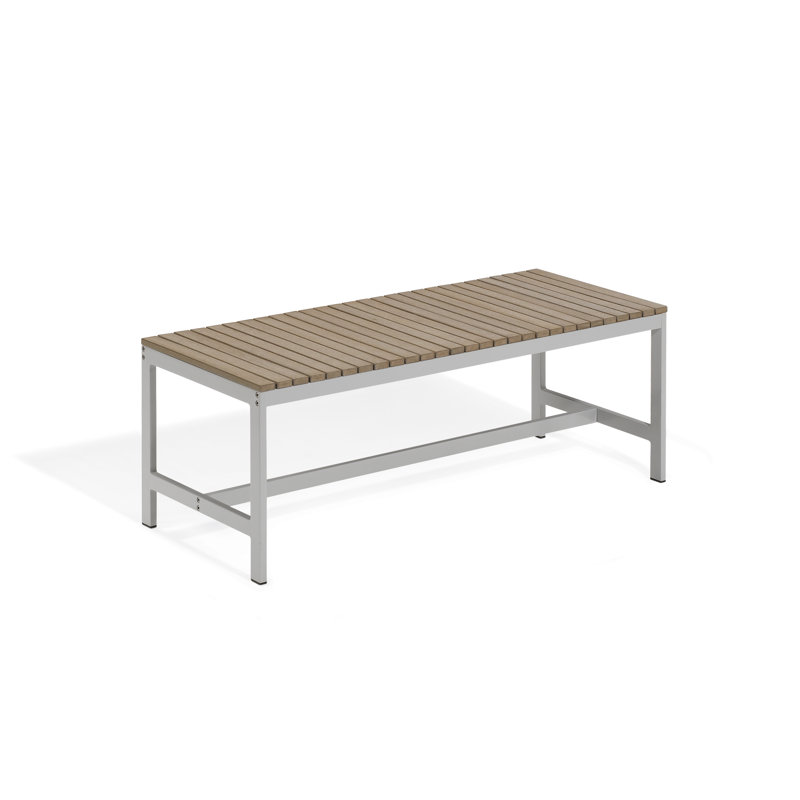 Travira Outdoor Picnic Bench, Vintage Tekwood , Flint