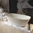 55 in. x 32 in. Stone Resin Solid Surface Freestanding Flatbottom Soaking Bathtub in Matte White-125475455
