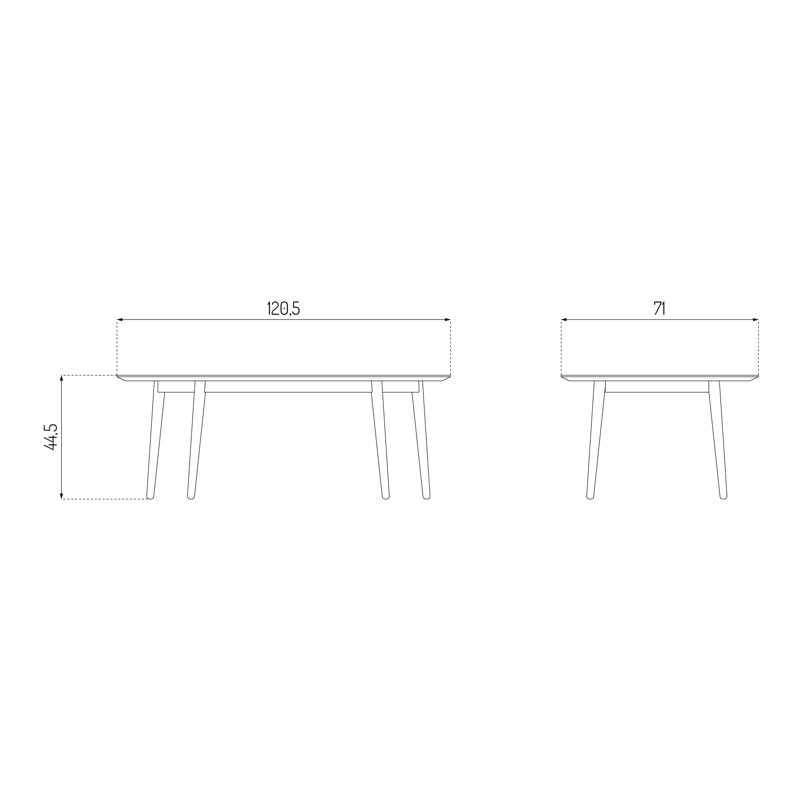 Anholt Solid Wood Coffee Table