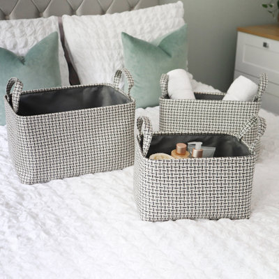 JVL Fabric Decorative Basket