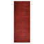 Tapis écologiques en laine nouée à la main Manns - couleur rouge foncé | Conception solide | Tapis de salon, chambre à coucher-535115701