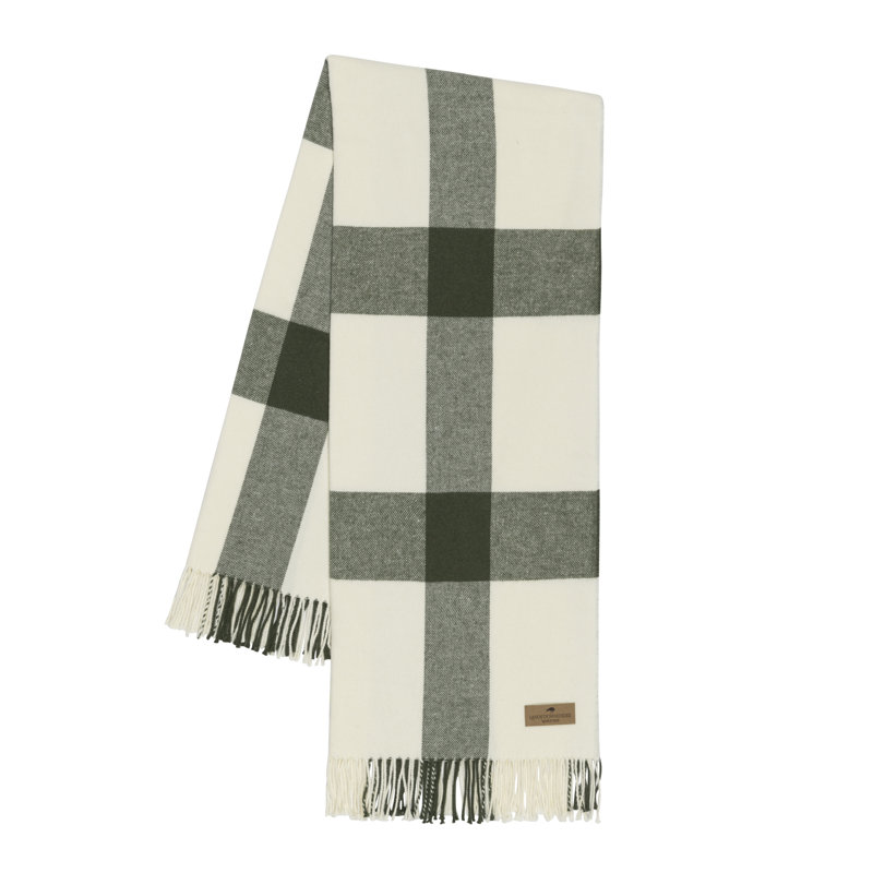 Wellington Plaid Throw, Hunter