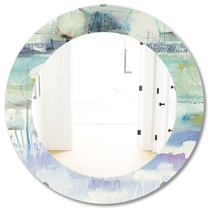 Miroir mural abstrait et moderne Abstract, H 31,5 po x l po