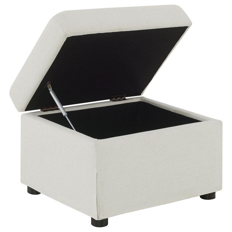 Repose-pieds avec rangement relevable hydraulique Merced Beige