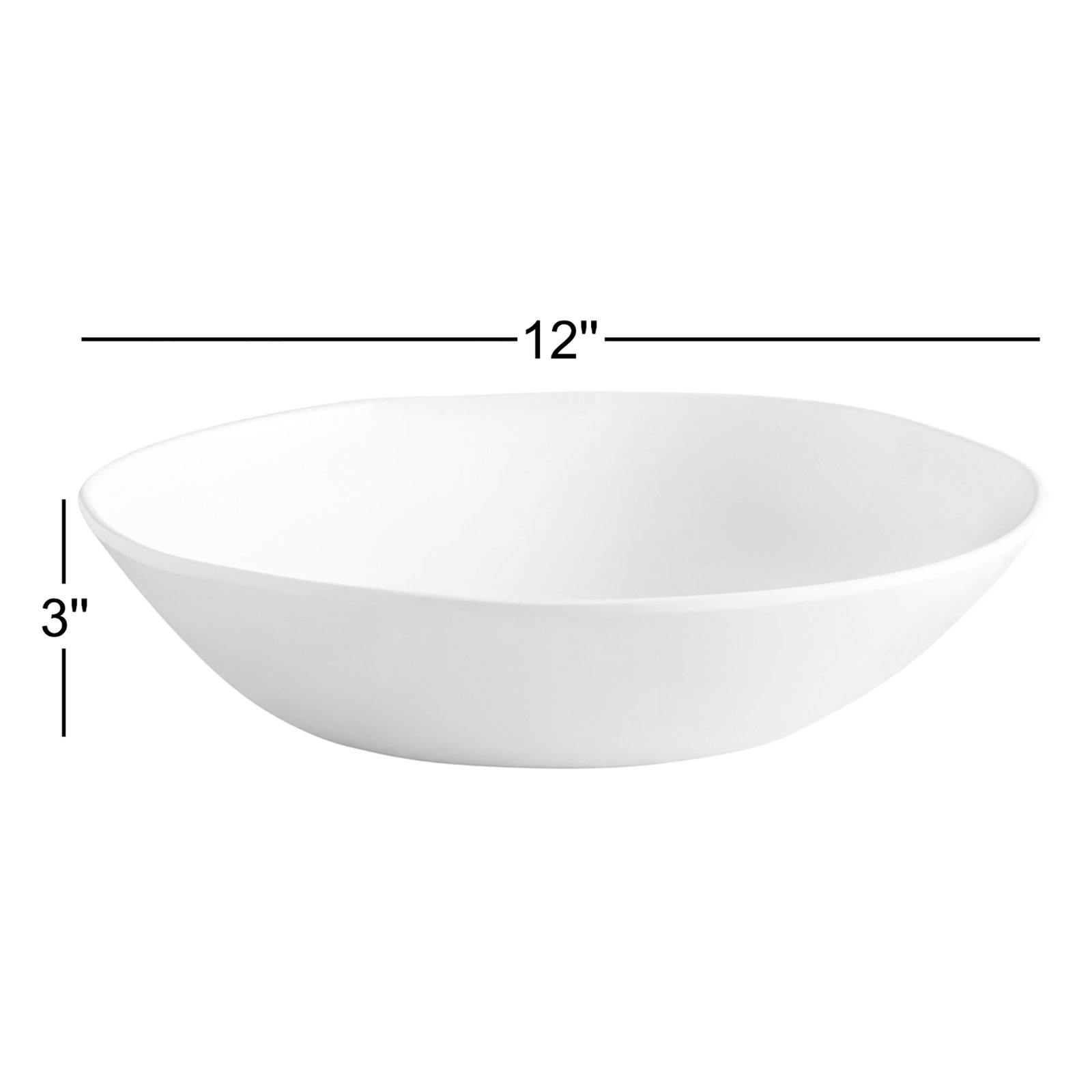 Laya Matte Melamine Serving Bowl