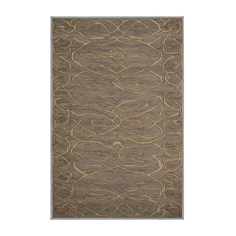 Machine Washable Turkish Gray Area Rug, Rectangle 8' x 12'