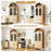 Arched Solid Wood Storage Cabinet, Natural Finish-1987157605
