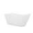 DreamLine Mirage 65 3/8 in. L x 28 in. W x 29 in. H Acrylic Freestanding Slipper Tub, Brushed Brass-118166386
