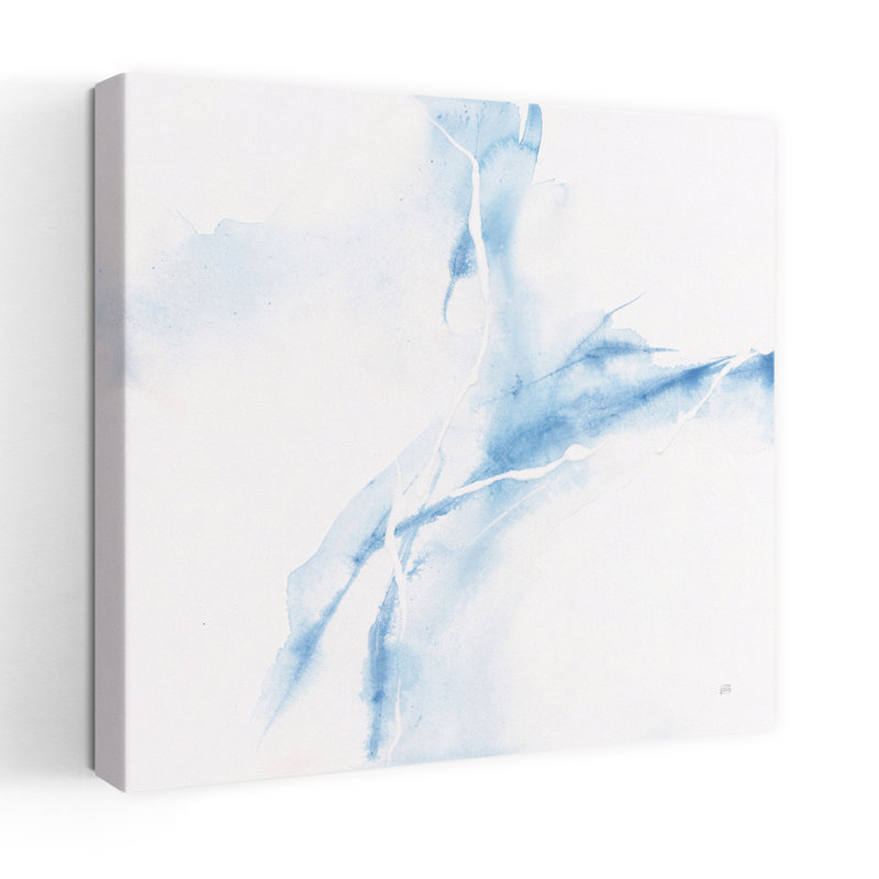 Marbre bleu I, art contemporain abstrait, H 18 po x l 18 po