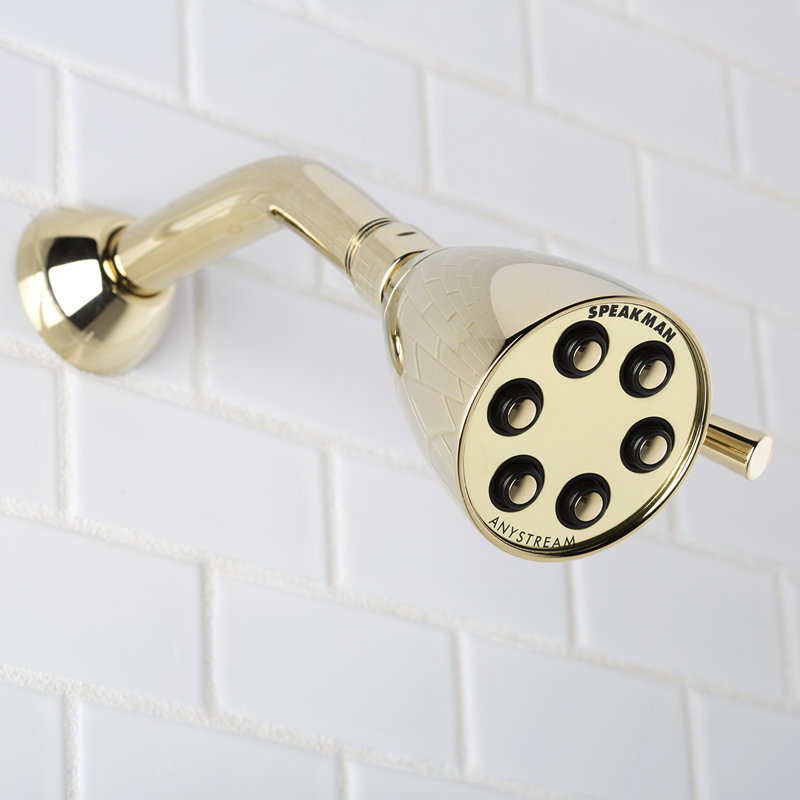 Tête de douche multifonction Icon Anystream, Laiton poli, 2.0 GPM