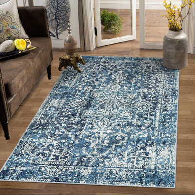 GST Persian-Inspired "Floating Dream" Area Rug – Plush Bohemian Accent with Non-Slip Backing