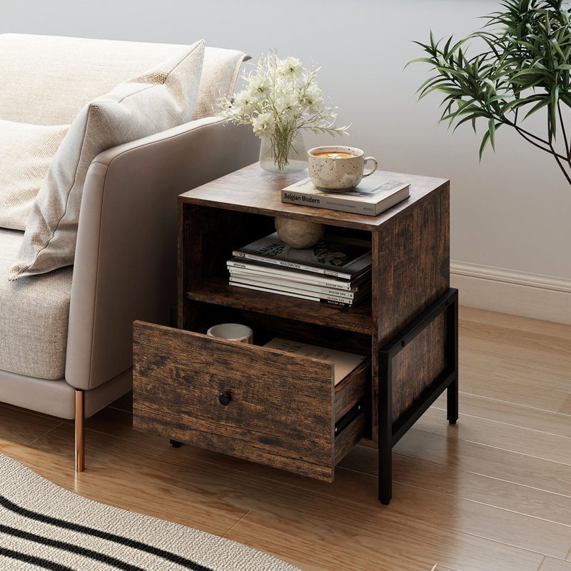 50cm W Particle Board Bedside Table