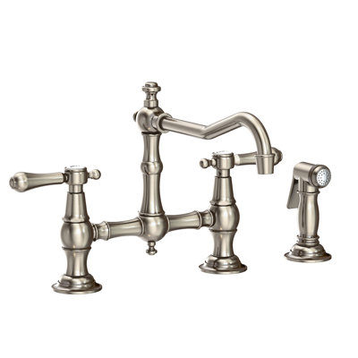 Chesterfield Kitchen Bridge Faucet with Side Spray