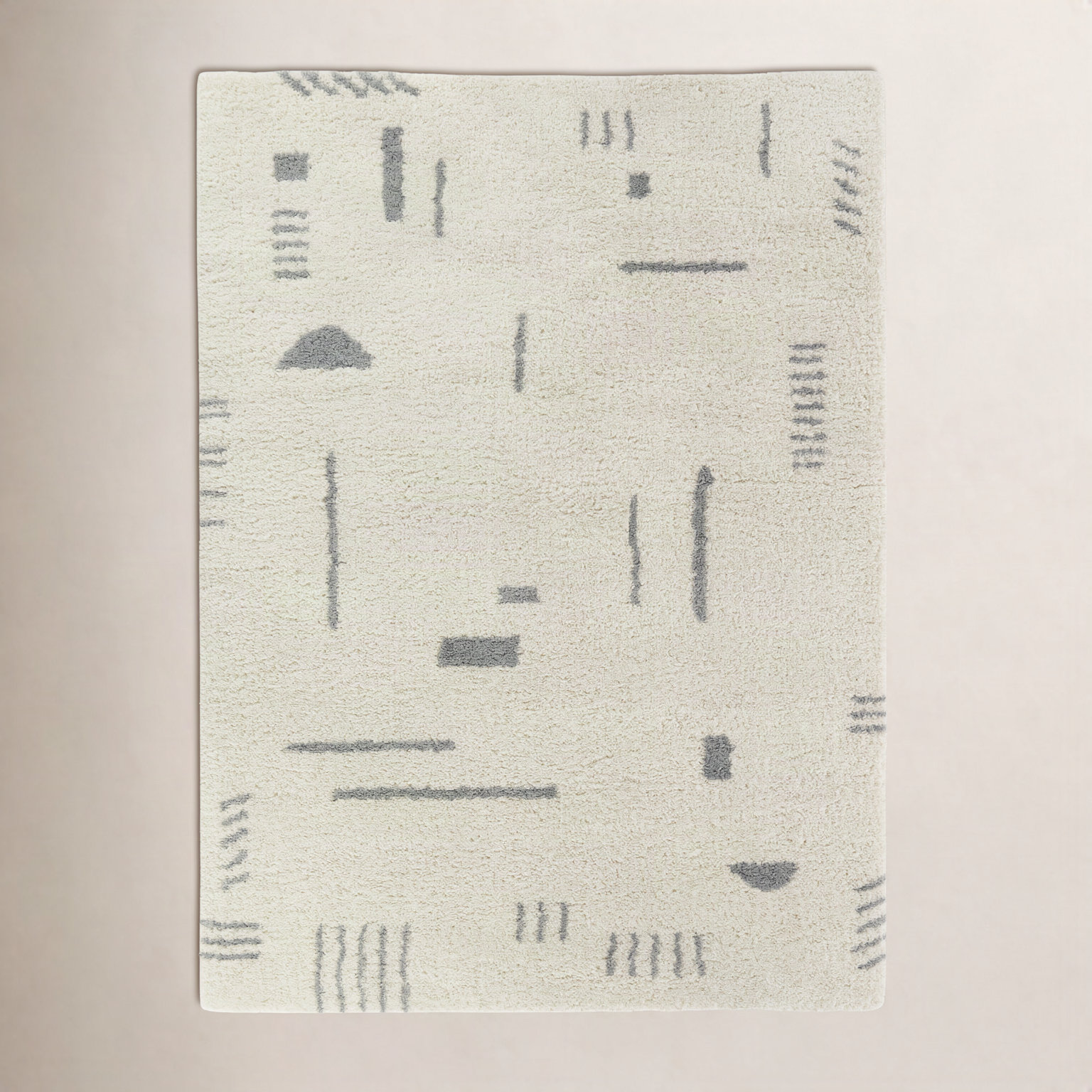 Morin Geometric Shag Rug, Rectangle 7'10" x 10'