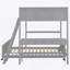Lit double superposé au dessus d'un lit double avec bureau, gris (ANCIEN SKU: LT001006AAE)-1414277704
