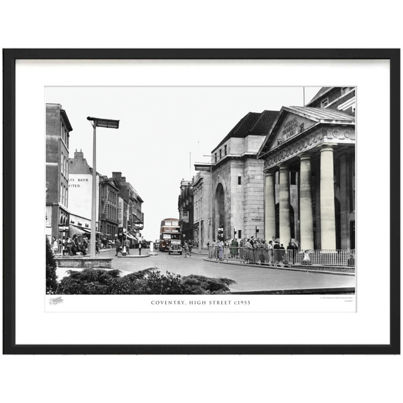 Coventry, High Street C1955 - Single Picture Frame Print, 40cm H x 50cm W x 2.3cm D