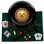 Trademark Poker Roulette Wheel Set with Reversible Roulette and Black Jack Table Felt, Chips, Playing Cards, and More