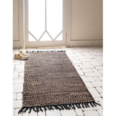 Tapis onyx en coton tressé à la main Rovel