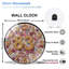 Horloge murale 12 po Golden Glitter