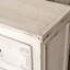 Armoire en bois massif avec 3 tiroirs, style antique, pour espace de rangement spacieux en bois, finition