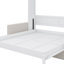 Lit escamotable double pleine grandeur équipé d'un coussin
