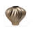 Metal Aluminum Vase with Sculptural Twisted Design, Handcrafted Decorative Accent Featuring Curved Contoured Shape and Contemporary Dimensional Form for Display in Modern or Transitional Spaces-2000112067